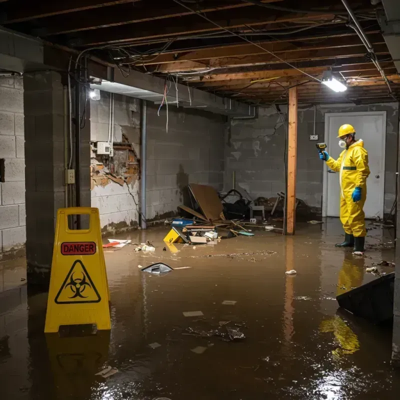 Flooded Basement Electrical Hazard in Red Lodge, MT Property